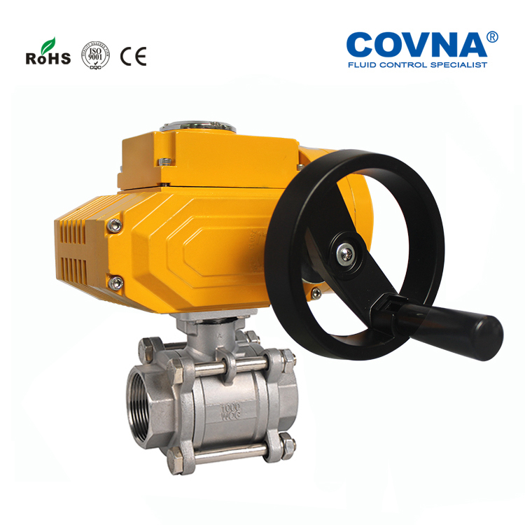 電動三片式球閥