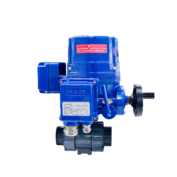 HK60Q-EX-P防爆電動UPVC球閥/三通PVC球閥