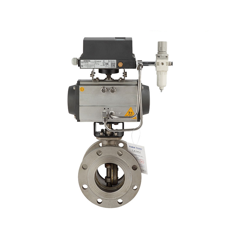 氣動硬密封法蘭蝶閥