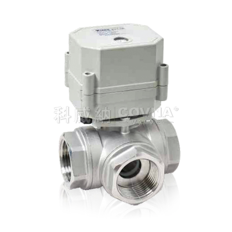 微型電動三通不銹鋼球閥_A20-T25-S3-C系列