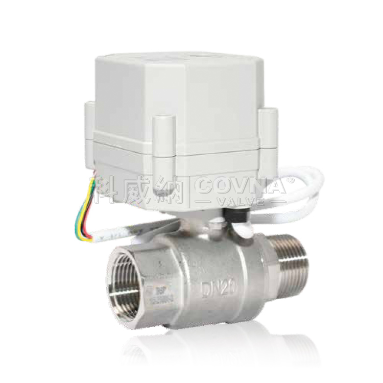一外一內(nèi)螺紋兩通不銹鋼微型電動(dòng)球閥